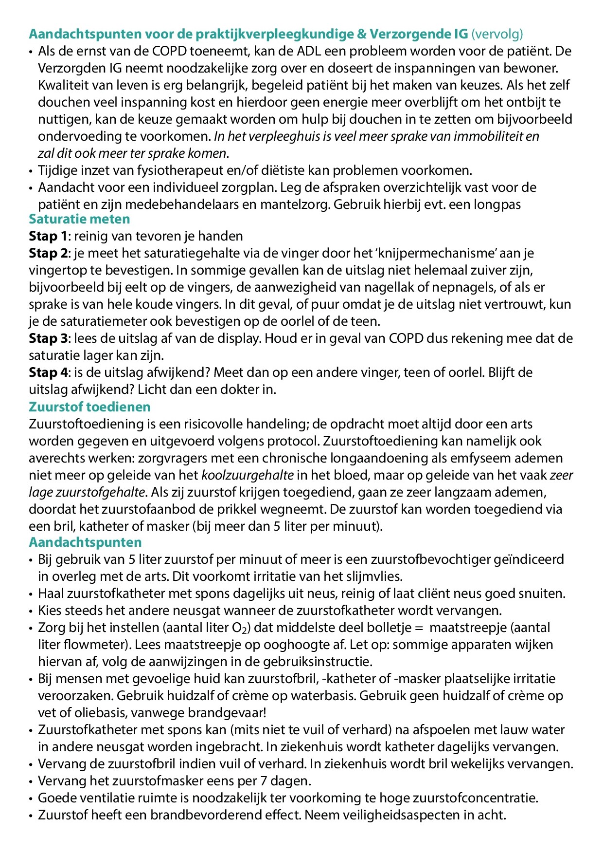 Voorbeeld van pagina 3 van COPD