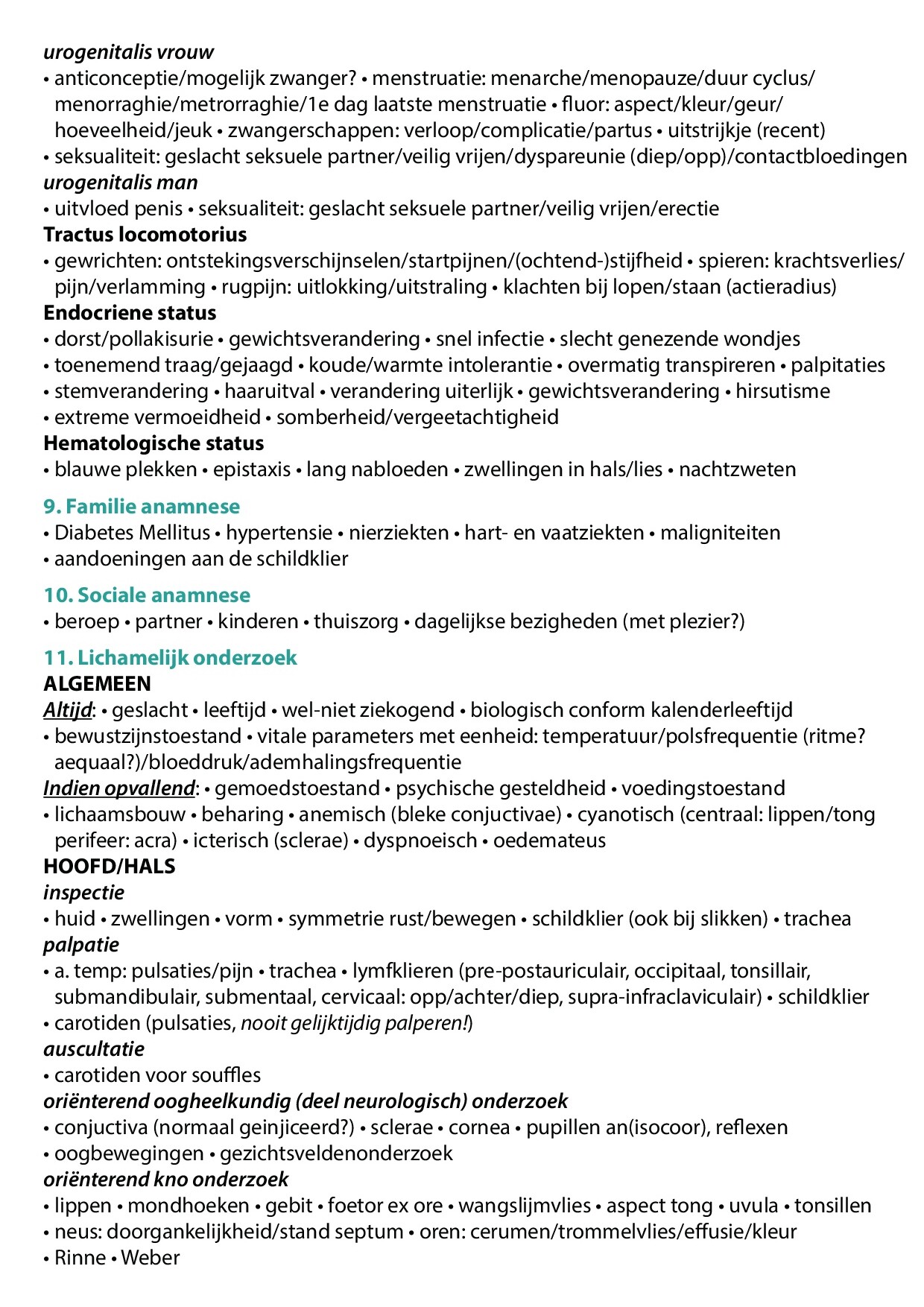Voorbeeld van pagina 2 van Anamnese/LO
