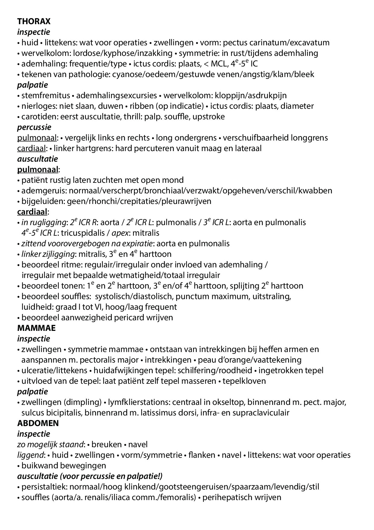 Voorbeeld van pagina 3 van Anamnese/LO