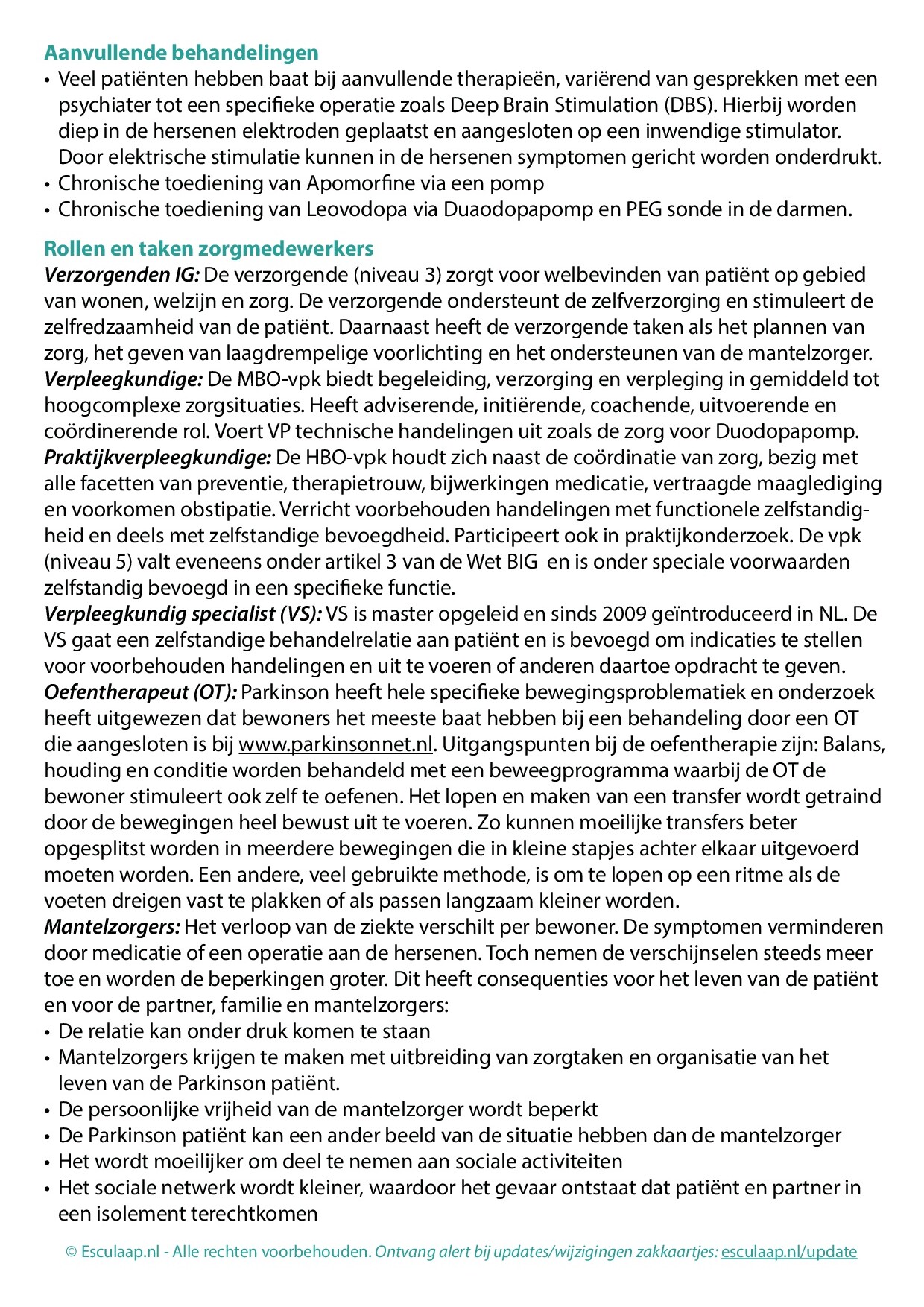Voorbeeld van pagina 4 van Dementie en Parkinson