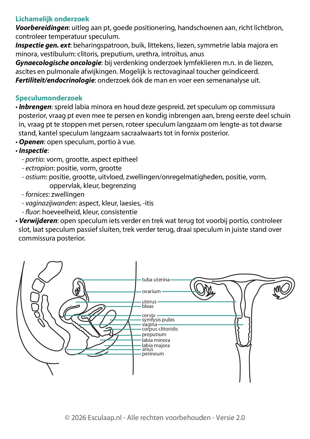 Voorbeeld van pagina 2 van Gynaecologie