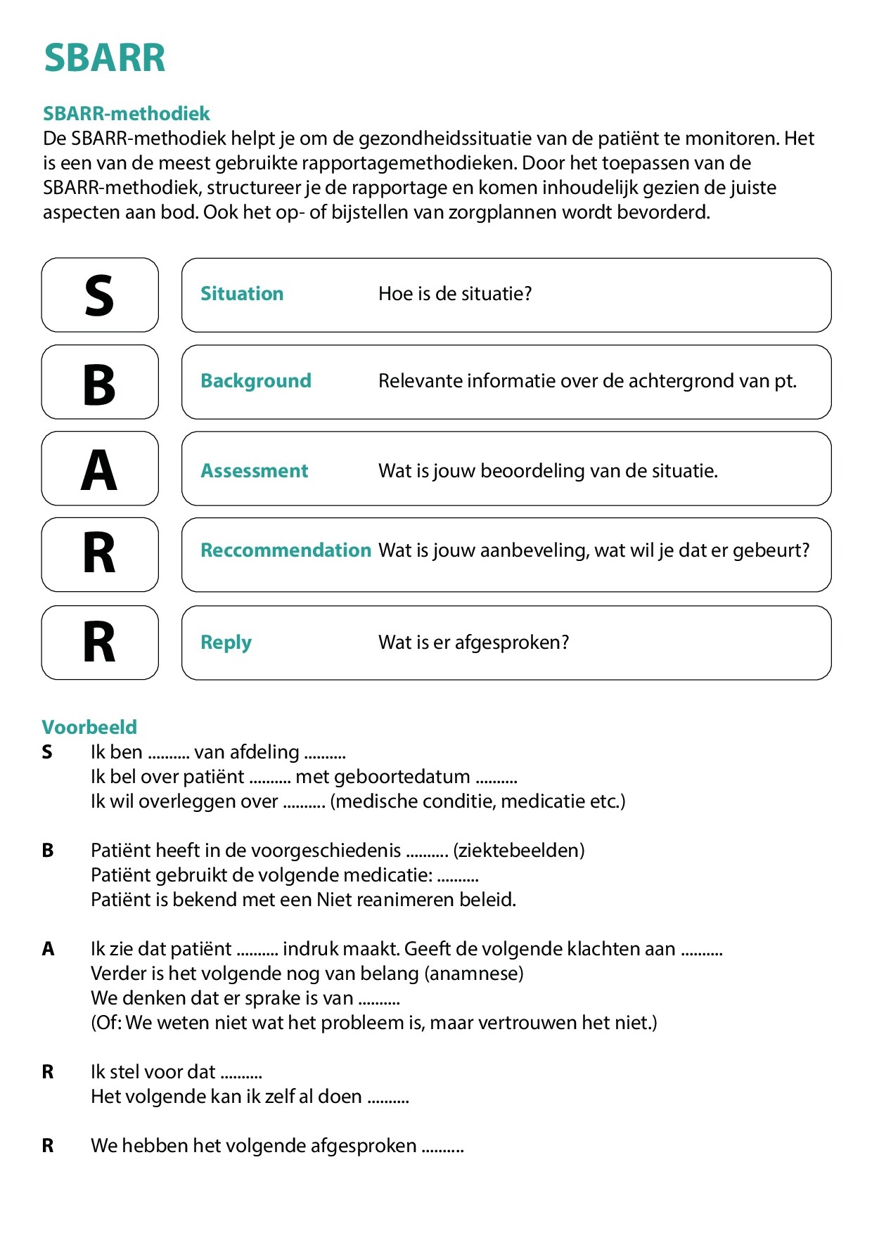 Voorbeeld van pagina 3 van Rapporteren