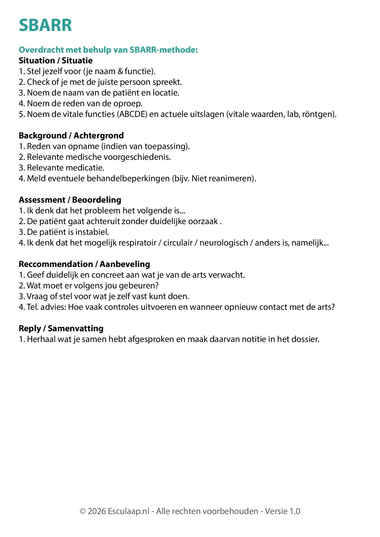 Voorbeeld van pagina 4 van Rapporteren