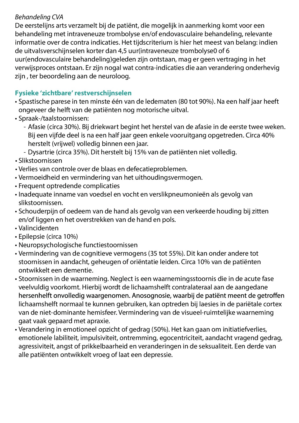 Voorbeeld van pagina 3 van Dementie vasculair (CVA/TIA)